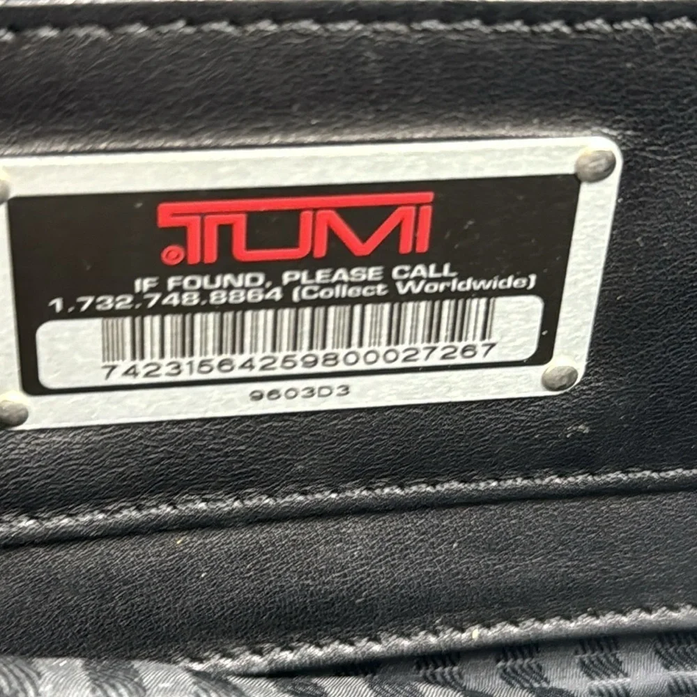 Tumi Black Super Soft Leather Briefcase BP6641B